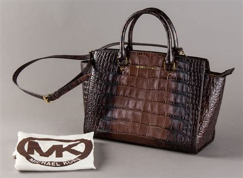 michael kors tasche weis krokodilleder